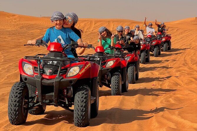 Desert Safari Dubai 25 minutes Quad Bike Free Camel Ride BBQ Dinner - Price and value: is $95 a fair deal in Dubai?