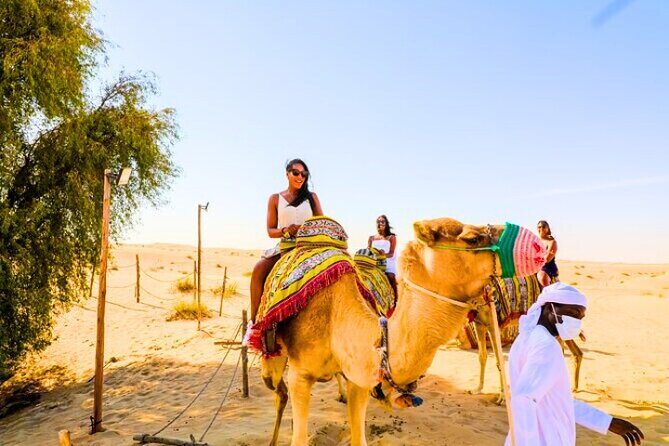 Desert Safari Dubai 30 Mins Quad Bike, Sand Board, Camel Ride BBQ - BBQ Dinner with 30–40 Dishes: Vegan Options and Nonalcoholic Drinks