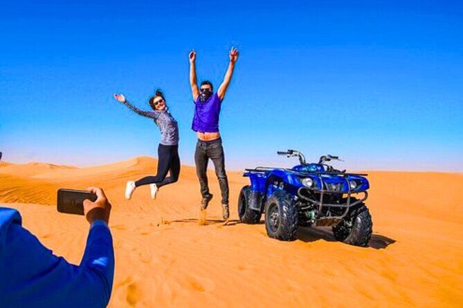 Desert Safari Dubai 30 Mins Quad Bike, Sand Board, Camel Ride BBQ - Price and Value: Is $87.92 a Fair Deal?