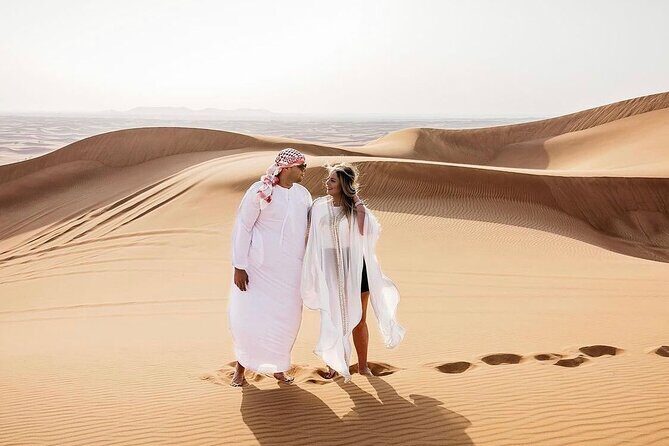 Desert Safari Dubai: 7 Hours Tours With BBQ & Live Shows - Getting picked up and heading into the desert