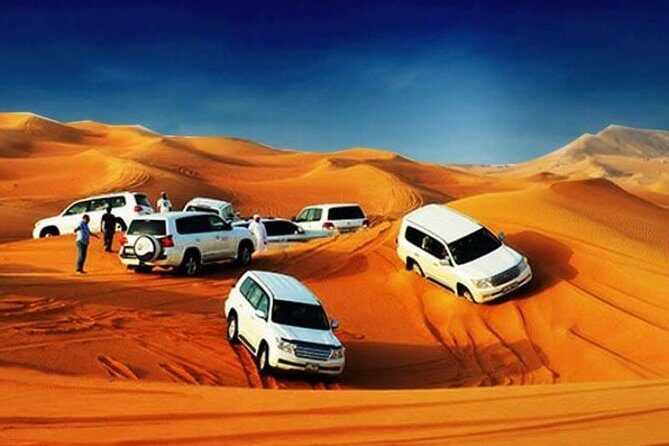 Desert Safari Dubai pickup & Drop off By Land Cruiser - Camel Ride, Henna/Mehndi, and Shisha at the Camp