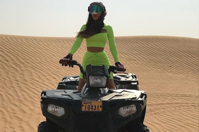 Desert Safari Dubai (PREMIUM VIP) - Quad Bike Riding: More Time Than a Token Stop