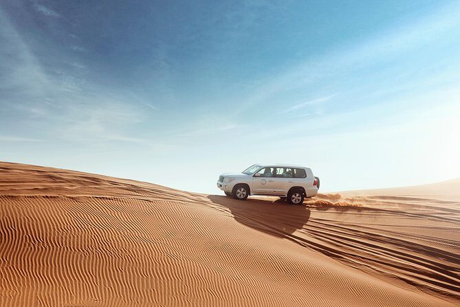 Desert Safari Dubai with Dune Bashing, Sandboarding, Camel Ride, 5 Shows, Dinner - Dinner That Isn’t Just Bread and Hope: BBQ Buffet in the Camp