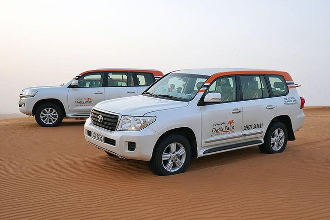 Desert Safari in 4X4 through Lahbab Desert with BBQ Dinner - BBQ Dinner Buffet with Dancing and Fire Shows: Food and Vibe