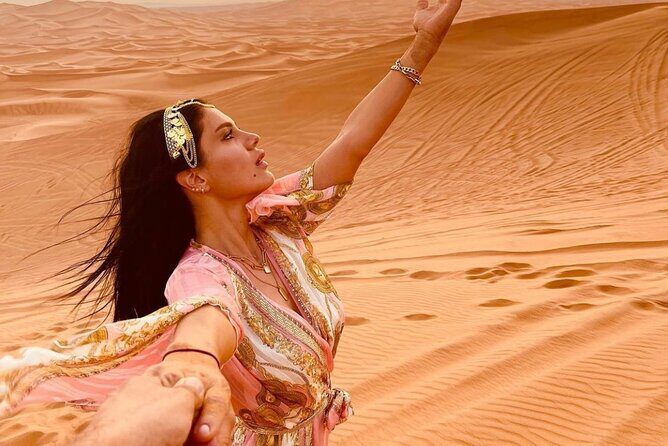 Desert safari in Dubai With BBQ Buffet Dinner Live Entertainments - Small-Group Feel: 15 People Max vs the Bigger Desert Picture