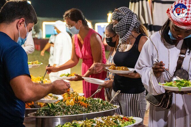 Desert Safari -Live Shows, BBQ Dinner, Dune Bashing and lot more. - BBQ buffet dinner: included food and the practical value