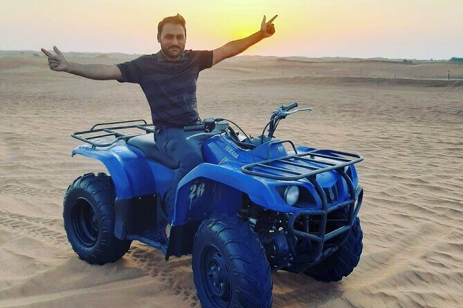 Desert Safari, Quad Biking, Sand Surfing and BBQ Dinner In Dubai - Dune bashing in a 4x4 over red dunes (30 to 40 minutes)