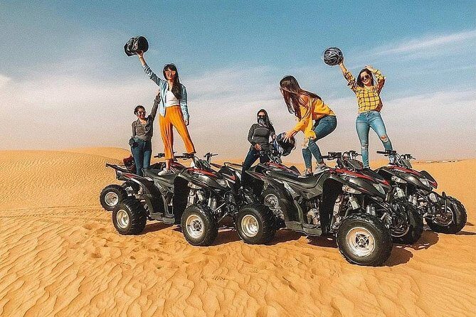 Desert Safari Red Dunes with Camel Ride, Sandboard, BBQ and Shows - The sunset BBQ buffet: simple, filling, and timed well