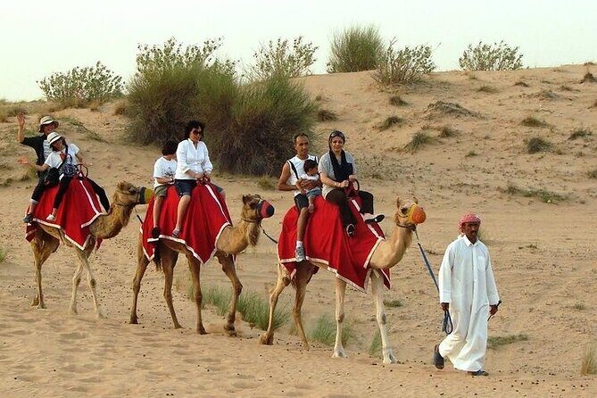 Desert Safari Tour, 6 Hour Fun, Family & Friends, Camel Ride & Dinner Included - The desert ride: dune bashing (35–45 minutes) plus sandboarding