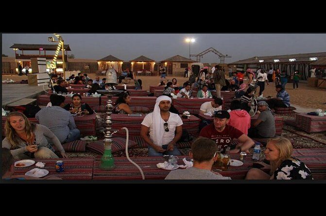 Desert Safari Tour, 6 Hour Fun, Family & Friends, Camel Ride & Dinner Included - At the Bedouin camp: camel rides, henna, costumes, and shisha corner