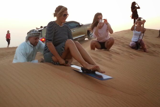 Desert Safari Tour - FULL PROGRAM with Dinner Show and more... - Stop 1: Al Badayer rest break, optional quad, then the first dune bash