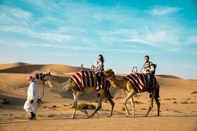 Desert Safari Trip, 6 Hour Fun, Friends & Family, Camel Ride & Dinner Included. - Camel ride and photos: enjoy it, but watch for extra-cost moments