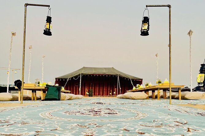 Desert Safari with BBQ Dinner - UAE Must Do - The Camp Setup: Starters, BBQ Dinner, Shisha, and Henna