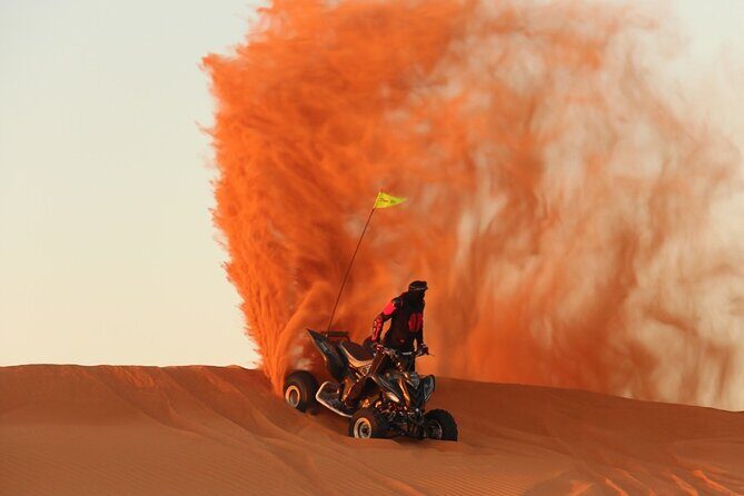 Desert Safari with Quad Bike Ride in Red Dunes - Al Aweer Desert Camp: Four Live Shows, Belly Dance, and BBQ Dinner