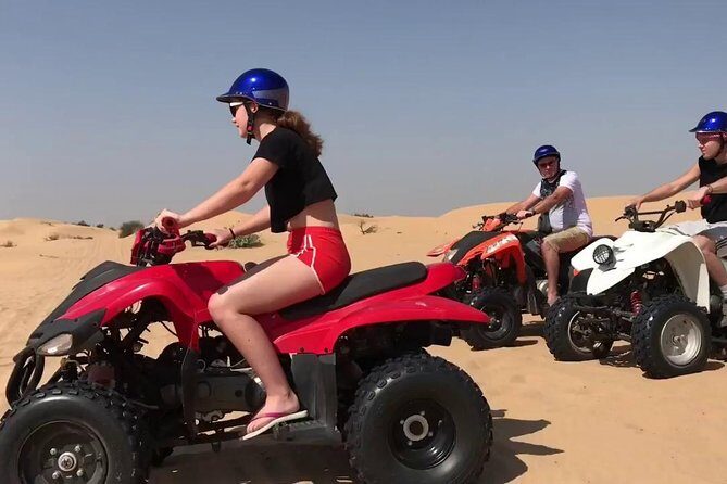 Desert Thrills: Evening Safari with Quad Bike & Camp Activities - Al Awir Desert Camp: Camel Ride, Henna, Falcon, and Traditional Dress
