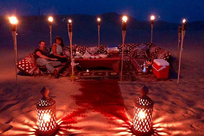 Dinner in Desert - Lahbab Safari Time: Falcons, Camels, Sand Boarding, and Dune Bashing