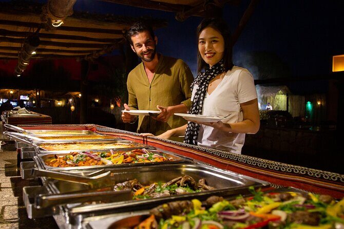 Dinner in Dubai Desert with Camel Ride, BBQ Dinner and Belly Dance - Belly Dance and Dinner Under the Stars: Food, Seating, and the Real Atmosphere