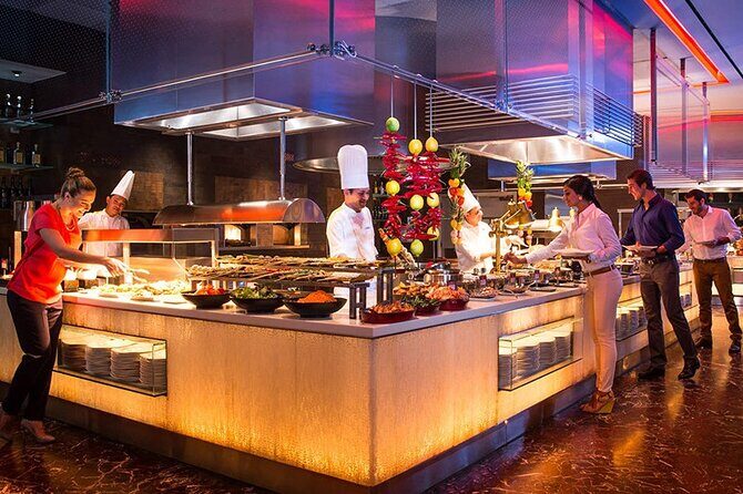 Dinner in Saffron Atlantis The Palm with Transfer Optional - Inside Saffron: The Buffet With Live Cooking on 20 Stations