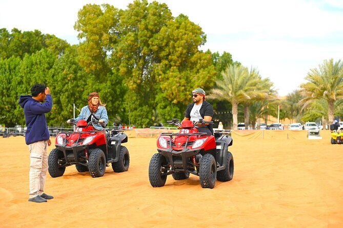 Dinner in the Desert with Traditional Show & Optional Activities - Pickup and the desert drive: comfort first, then the sky turns gold
