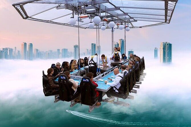 Dinner In The Sky at Dubai Marina with Optional Transfers - What this is really like: dinner, but with a view problem