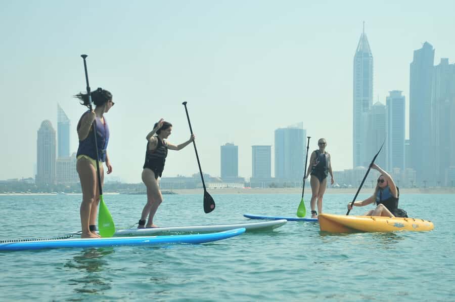Dubai: 1-hour Kayaking or Stand Up Paddle at Dukes The Palm - Starting at Dukes The Palm: the simple, scenic way to do Dubai water time