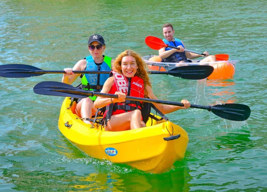 Dubai: 1-hour Kayaking or Stand Up Paddle at Dukes The Palm - The route idea: harbor quiet and beachside picnic views