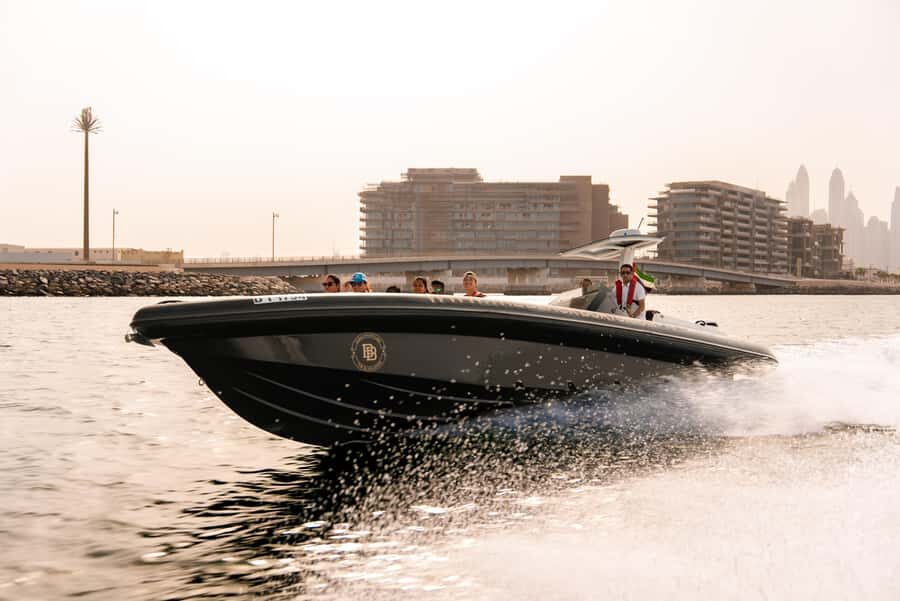 Dubai: 100-Min Speed Boat Tour, Atlantis & Burj Al Arab View - Bluewater Island and Ain Dubai: a Ferris wheel made for photos