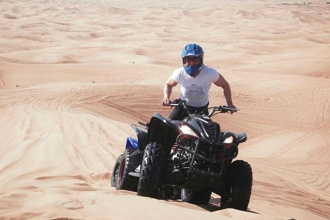 Dubai 30 Mins Quad Bike Desert Drive & Safari - Morning - Pickup, the Land Cruiser ride, and the first desert moments