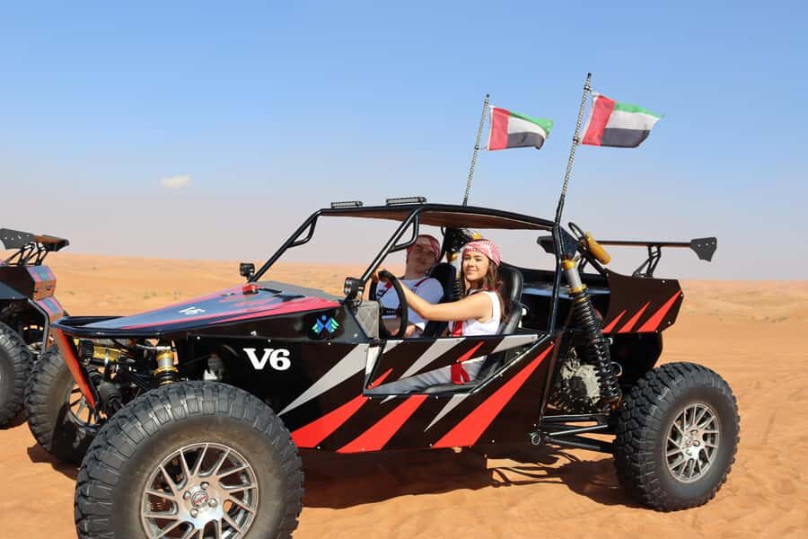 Dubai: 3000cc V6 Dune Buggy & Sandboarding -Private Tour - Your one-hour buggy session: how the guided ride actually feels
