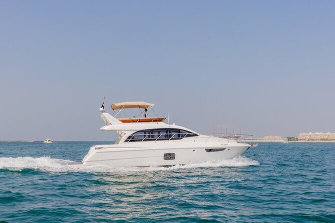 Dubai: 52ft Private Luxury Yacht For Rental - Palm Jumeirah, Royal Atlantis, and Burj Al Arab: The Dubai Icons You Came For