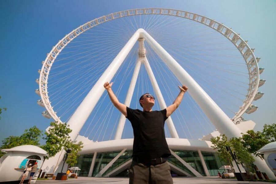 Dubai: Ain Dubai Wheel, Blue Mosque & Half-Day Guided Tour - Dubai Creek Abra Ride and Al Khayma Heritage House: The Tastes and the Texture