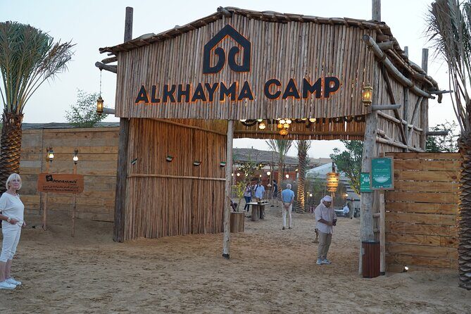 Dubai Al Khayma Camp Experience with BBQ Dinner and Transfers - Al Khayma Camp welcome: coffee, luqaimat, and a real camp atmosphere