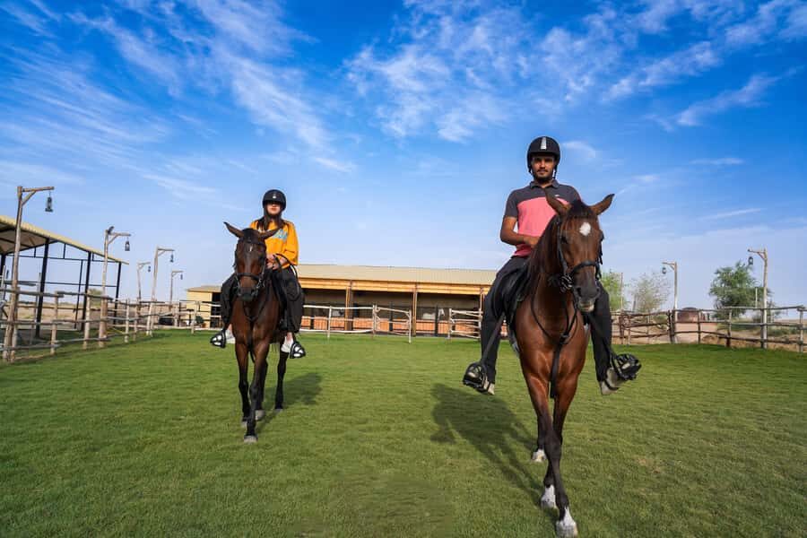 Dubai: Al Marmoom Oasis Horse Riding Experience with Snack - The ride schedule: what the experience looks like in real time