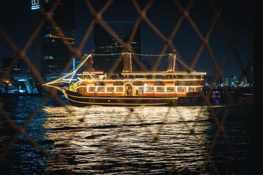 Dubai: Al Seef Largest Dhow Dinner Cruise with Live Show - Finding ICL Luxury Dhow Cruise: Gate 2A in front of the British Embassy