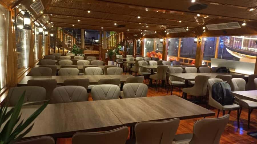 Dubai: Al Seef Largest Dhow Dinner Cruise with Live Show - Boarding the dhow: what it feels like once you’re moving
