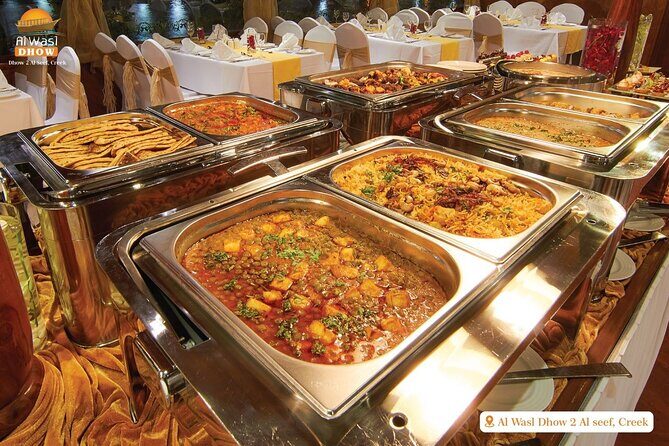 Dubai Best Dhow Cruise Dinner Buffet (Multi Cusine) - Food on Board: Buffet With Arabic, Continental, and Asian Options