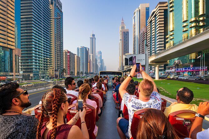 Dubai Big Bus Hop On, Hop Off Tour and Desert Safari - Palm side stops and Souk Madinat Jumeirah: big views, big time savings