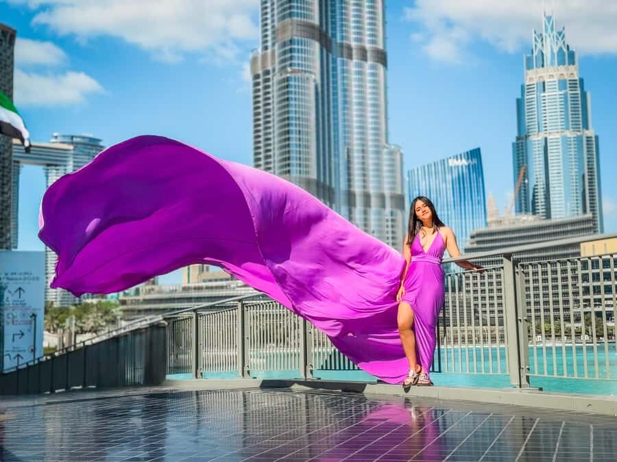 Dubai: Burj Khalifa Flying Dress Videography Shoot - Key highlights to know before you book