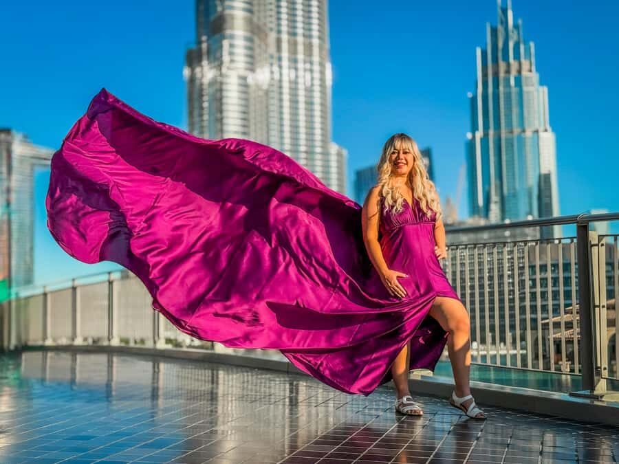 Dubai: Burj Khalifa Flying Dress Videography Shoot - Who should book this and who should skip it
