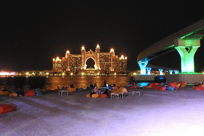 Dubai By Night Tour with Dinner at Atlantis Hotel - Souk Madinat Jumeirah Lantern Streets and Burj Al Arab Views by Canal