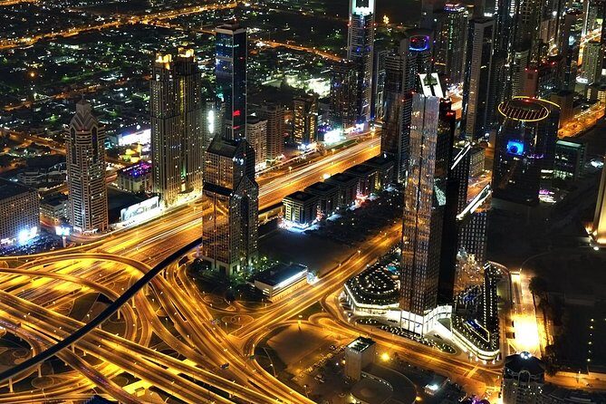 Dubai City Tour By Night With Burj Khalifa Ticket - Palm Jumeirah photo moments: Atlantis and Zabeel Saray viewpoints