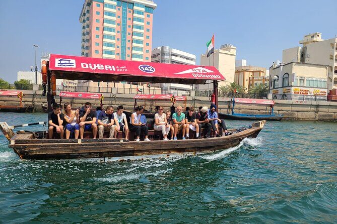 Dubai City Tour of Souks, Boat, Blue Mosque, Frame & Burj Khalifa - Abra across Dubai Creek: the quickest way to feel like locals