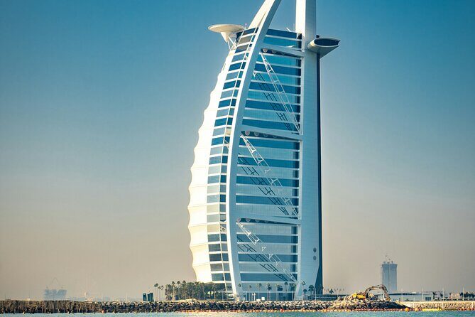 Dubai City Tour with Hotel Transfers - Palm Jumeirah and The Pointe: waterfront views with a big-hotel backdrop