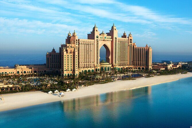 Dubai City Tour with Tour Guide - Passing New Dubai: Palm Jumeirah, Atlantis, and more from the road