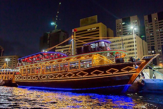 Dubai Creek Cruise Dinner with Transfer - Dinner and Drinks: Buffet BBQ on the Water