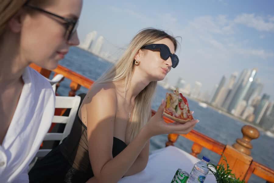 Dubai Creek Dhow Cruise with Unlimited Freshly Baked Pizza - Al Seef boarding: your views start before you sail