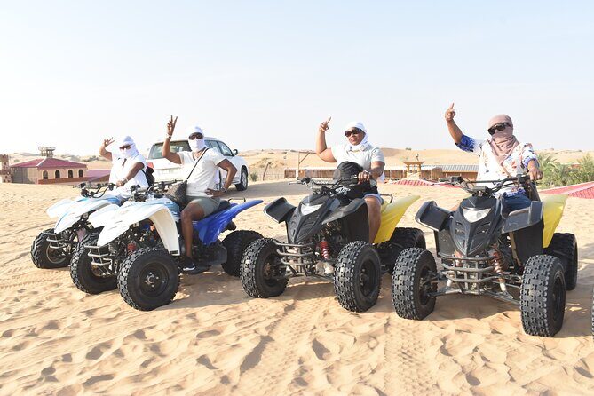 Dubai Desert 4x4 Dune Bashing, Self-Ride 30min ATV Quad, Camel Ride,Shows,Dinner - Key things to know before you go