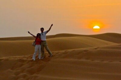Dubai Desert 4x4 Safari with Camp activities & BBQ Dinner - The ride into the Lahbab desert: 30 minutes of sundowner thrills