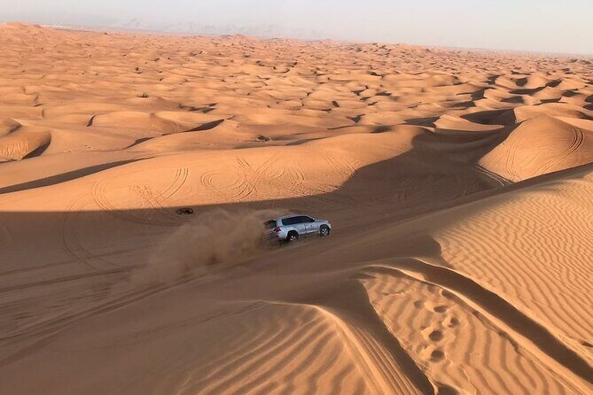 Dubai Desert 4x4 Safari with Camp activities & BBQ Dinner - The dinner deal: BBQ buffet, unlimited soft drinks, and vegetarian options