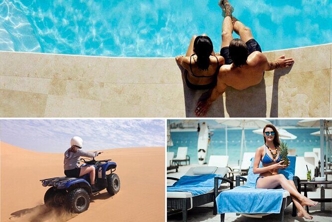 Dubai Desert Adventure: Red Dunes Guided Quad/Polaris ATV & BBQ - Bedouin Camp Evening: Coffee, Camel, Henna, Shisha, and Falcon Time